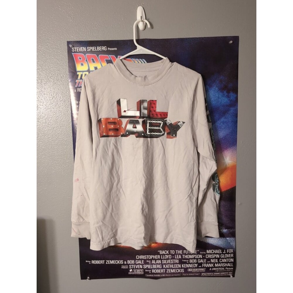 Lil Baby Rapers Music Long Sleeve Graphic T Shirt Size S READ